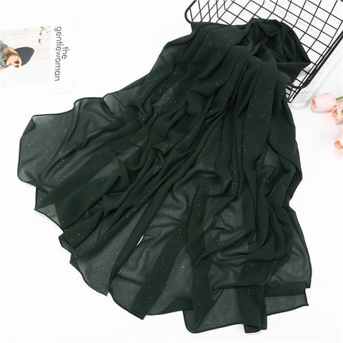 women plain bubble chiffon scarf hijab wrap printe solid color shawls headband muslim hijabs scarves/scarf 47 colors