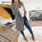Women Plus Size XXXL Woollen Blends Overcoats 2019 Autumn Winter Long Sleeve Casual Oversize Outwear Jackets Coat - THE PLACE TO BE !!