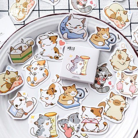 My cat Decorative Stickers Adhesive Stickers DIY Decoration Diary Japanese Stationery Stickers Children Gift