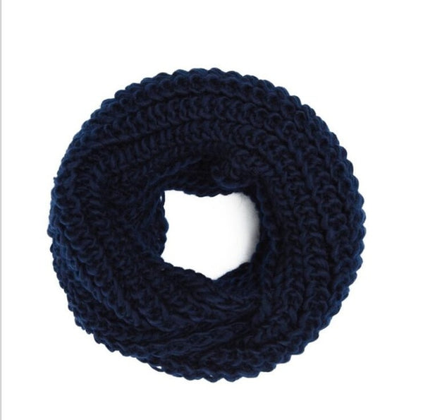 2019 Fashion New Unisex Winter scarf knitted Scarves Collar Neck Warmer woman's Crochet Ring Spain Loop women Scarves for lady