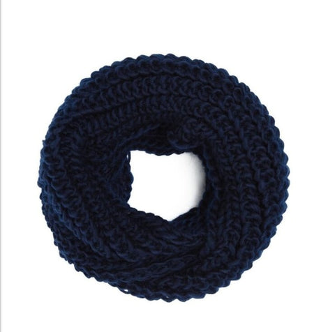 2019 Fashion New Unisex Winter scarf knitted Scarves Collar Neck Warmer woman's Crochet Ring Spain Loop women Scarves for lady