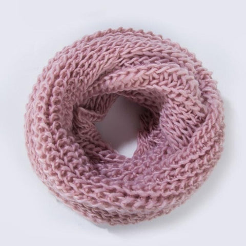 2019 Fashion New Unisex Winter scarf knitted Scarves Collar Neck Warmer woman's Crochet Ring Spain Loop women Scarves for lady