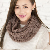 2019 Fashion New Unisex Winter scarf knitted Scarves Collar Neck Warmer woman's Crochet Ring Spain Loop women Scarves for lady - THE PLACE TO BE !!