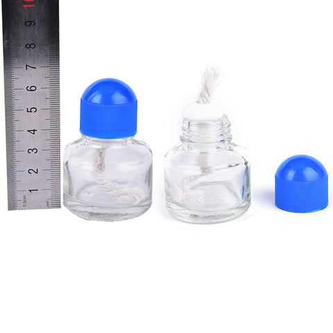 6.2cm*4.2cm 25ML Alcohol Burner Lamp Glass Chemistry Lab Educational Supplies