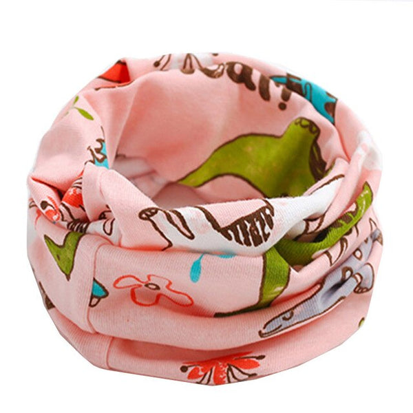 Spring Autumn Children's Cotton Scarf Baby Kids Scarf Winter Boys Girls Cartoon Scarves Child Collar O Ring Magic Neckerchief