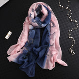 LaMaxPa 2019 New Fashion Women Cut Flowers Hollow Lace Gradient Silk Scarf Spring Shawls and Wraps Towel Femme Beach Sjaals - THE PLACE TO BE !!