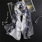 LaMaxPa 2019 New Fashion Women Cut Flowers Hollow Lace Gradient Silk Scarf Spring Shawls and Wraps Towel Femme Beach Sjaals - THE PLACE TO BE !!