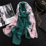 LaMaxPa 2019 New Fashion Women Cut Flowers Hollow Lace Gradient Silk Scarf Spring Shawls and Wraps Towel Femme Beach Sjaals - THE PLACE TO BE !!