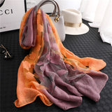 LaMaxPa 2019 New Fashion Women Cut Flowers Hollow Lace Gradient Silk Scarf Spring Shawls and Wraps Towel Femme Beach Sjaals - THE PLACE TO BE !!