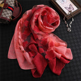 LaMaxPa 2019 New Fashion Women Cut Flowers Hollow Lace Gradient Silk Scarf Spring Shawls and Wraps Towel Femme Beach Sjaals - THE PLACE TO BE !!