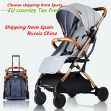 Baby Stroller Trolley Car trolley Folding Baby Carriage 2 in 1 Buggy Lightweight Pram Europe Stroller Original Pushchair Plane - THE PLACE TO BE !!