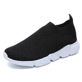 Women Shoes 2019 New Flyknit Sneakers Women Breathable Slip On Flat Shoes Soft Bottom White Sneakers Casual Women Flats Krasovki - THE PLACE TO BE !!