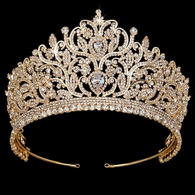 Crown Hadiyana Hair Jewelry Vintage Totem Big Tiaras And Crowns AAA CZ Luxury Rhinestone Wedding Hair Accessories BC3801 Bijoux