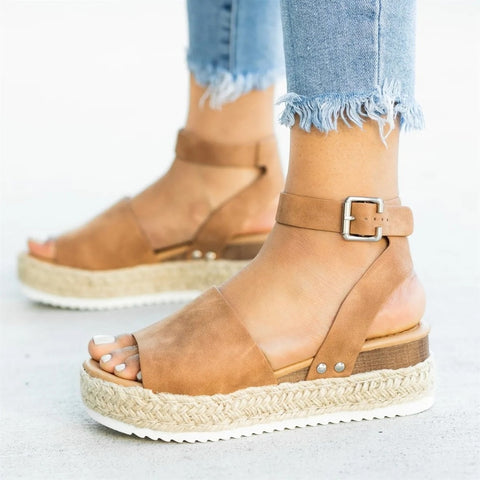 Women Sandals Plus Size Wedges Shoes For Women High Heels Sandals Summer Shoes 2019 Flip Flop Chaussures Femme Platform Sandals - THE PLACE TO BE !!