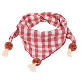 Spring Baby Girls Dot Plaid Triangle Scarves Autumn Winter Boys Girls Shawl Children Cotton Neck Collars Warm Kids Neckerchief - THE PLACE TO BE !!