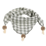 Spring Baby Girls Dot Plaid Triangle Scarves Autumn Winter Boys Girls Shawl Children Cotton Neck Collars Warm Kids Neckerchief - THE PLACE TO BE !!