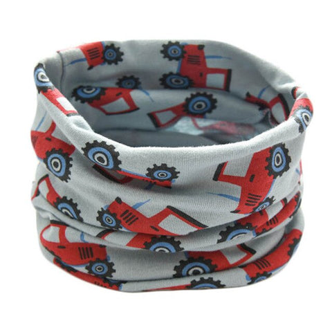 Spring Autumn Children's Cotton Scarf Baby Kids Scarf Winter Boys Girls Cartoon Scarves Child Collar O Ring Magic Neckerchief