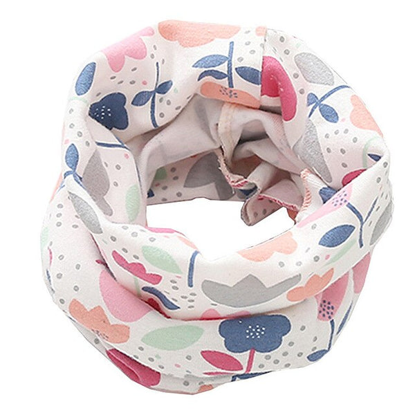 Spring Autumn Children's Cotton Scarf Baby Kids Scarf Winter Boys Girls Cartoon Scarves Child Collar O Ring Magic Neckerchief