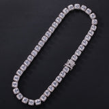 UWIN Square Cubic Zirconia Tennis Chains Top Quality Hiphop Necklace Luxury Full Iced Out CZ Jewelry For Men Women Drop Shipping - THE PLACE TO BE !!