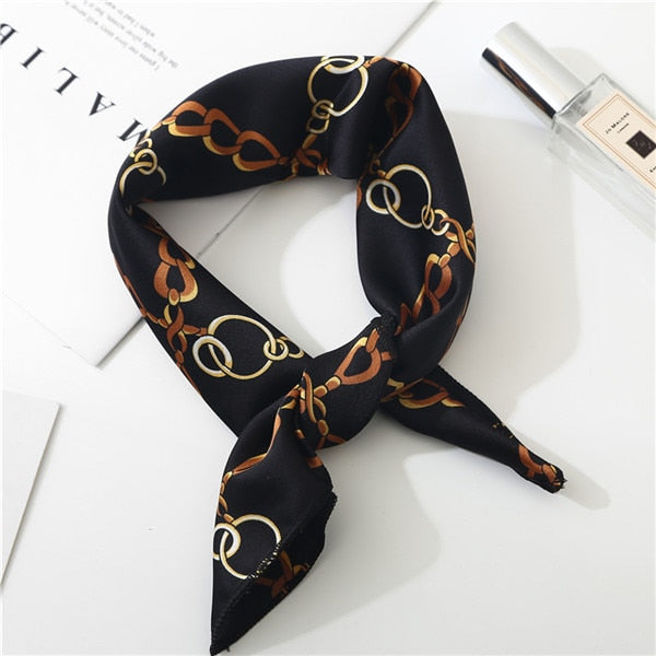 2019 new spring summer women scarf small size silk scarves square NeckerChief office lady scarves spring shawls 50*50cm
