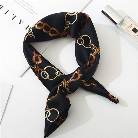 2019 new spring summer women scarf small size silk scarves square NeckerChief office lady scarves spring shawls 50*50cm