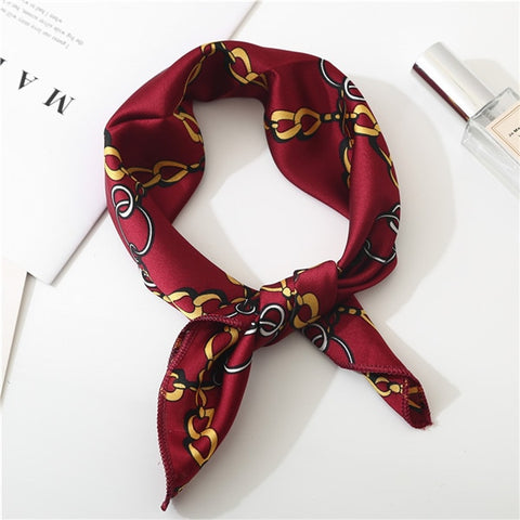2019 new spring summer women scarf small size silk scarves square NeckerChief office lady scarves spring shawls 50*50cm