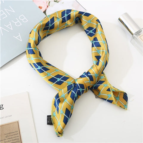 2019 new spring summer women scarf small size silk scarves square NeckerChief office lady scarves spring shawls 50*50cm
