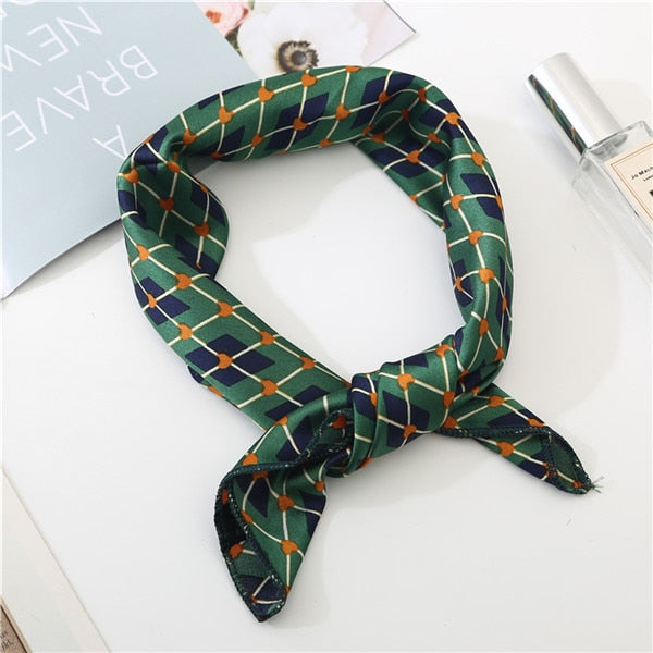 2019 new spring summer women scarf small size silk scarves square NeckerChief office lady scarves spring shawls 50*50cm