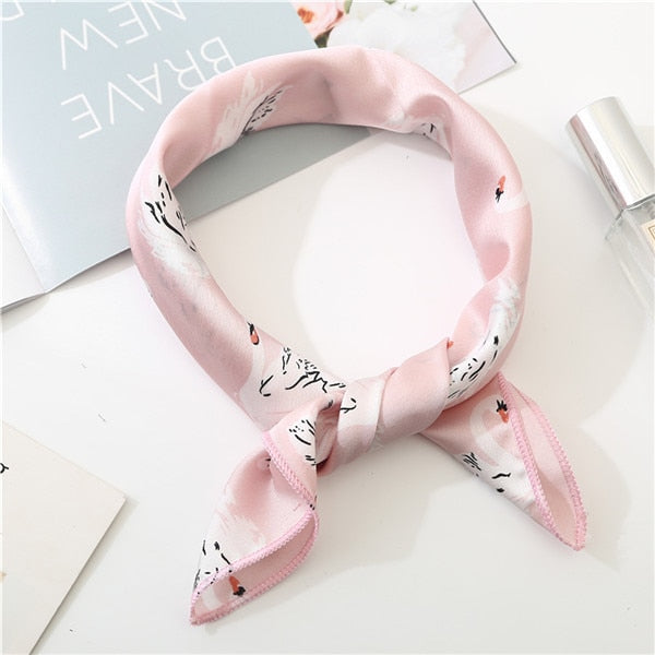 2019 new spring summer women scarf small size silk scarves square NeckerChief office lady scarves spring shawls 50*50cm