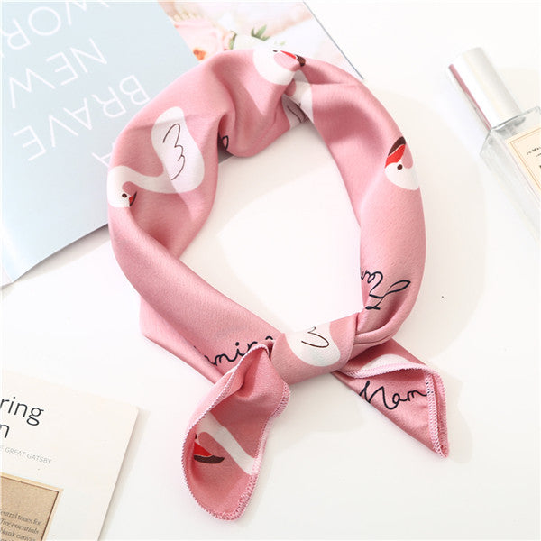 2019 new spring summer women scarf small size silk scarves square NeckerChief office lady scarves spring shawls 50*50cm