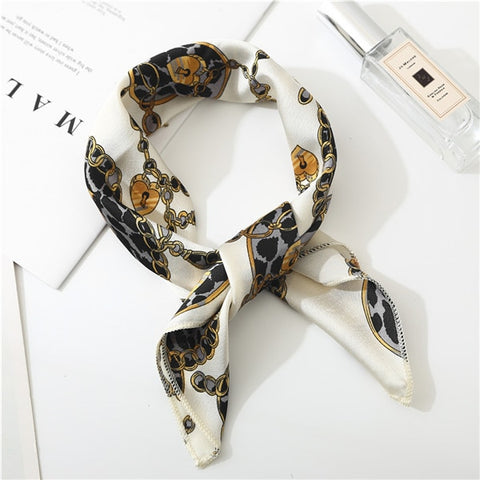 2019 new spring summer women scarf small size silk scarves square NeckerChief office lady scarves spring shawls 50*50cm