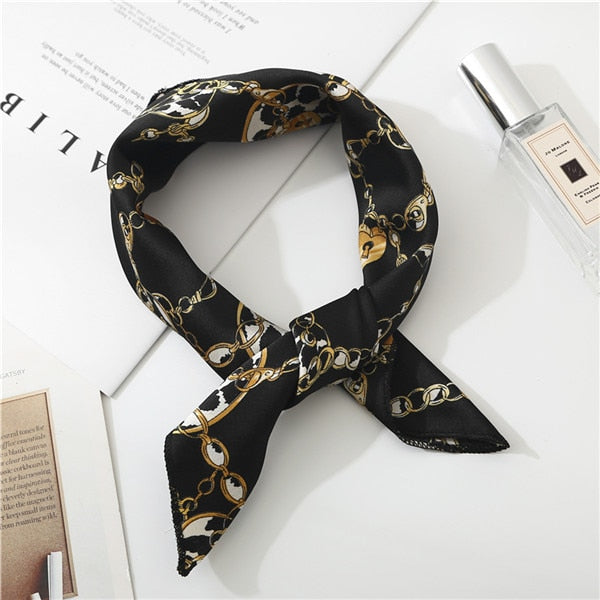 2019 new spring summer women scarf small size silk scarves square NeckerChief office lady scarves spring shawls 50*50cm