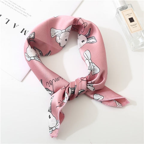 2019 new spring summer women scarf small size silk scarves square NeckerChief office lady scarves spring shawls 50*50cm