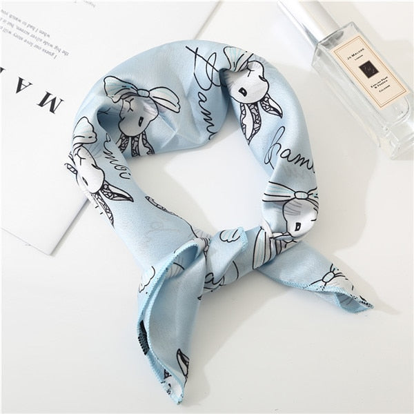 2019 new spring summer women scarf small size silk scarves square NeckerChief office lady scarves spring shawls 50*50cm