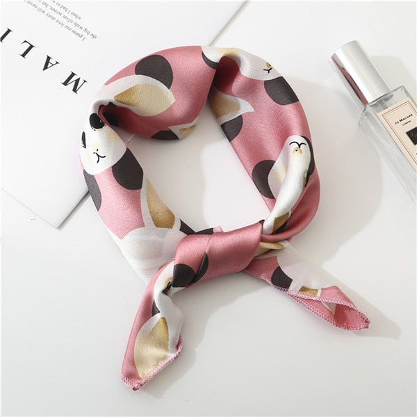 2019 new spring summer women scarf small size silk scarves square NeckerChief office lady scarves spring shawls 50*50cm