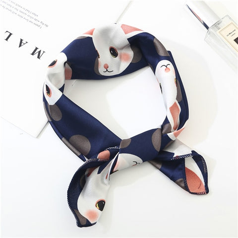 2019 new spring summer women scarf small size silk scarves square NeckerChief office lady scarves spring shawls 50*50cm