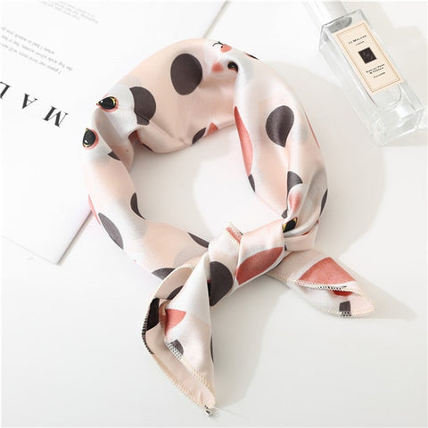 2019 new spring summer women scarf small size silk scarves square NeckerChief office lady scarves spring shawls 50*50cm