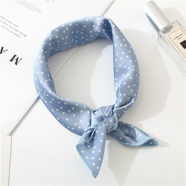 2019 new spring summer women scarf small size silk scarves square NeckerChief office lady scarves spring shawls 50*50cm