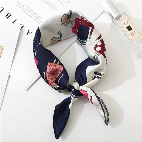 2019 new spring summer women scarf small size silk scarves square NeckerChief office lady scarves spring shawls 50*50cm
