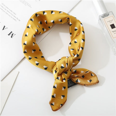 2019 new spring summer women scarf small size silk scarves square NeckerChief office lady scarves spring shawls 50*50cm