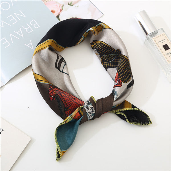 2019 new spring summer women scarf small size silk scarves square NeckerChief office lady scarves spring shawls 50*50cm