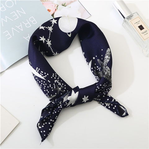 2019 new spring summer women scarf small size silk scarves square NeckerChief office lady scarves spring shawls 50*50cm