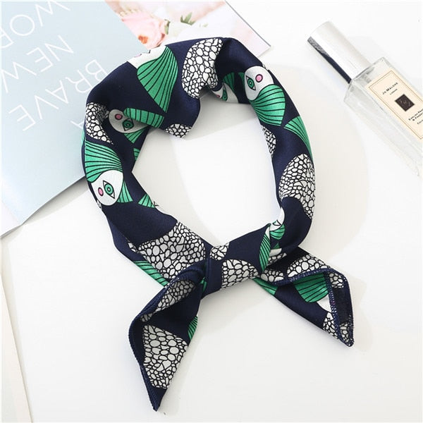 2019 new spring summer women scarf small size silk scarves square NeckerChief office lady scarves spring shawls 50*50cm