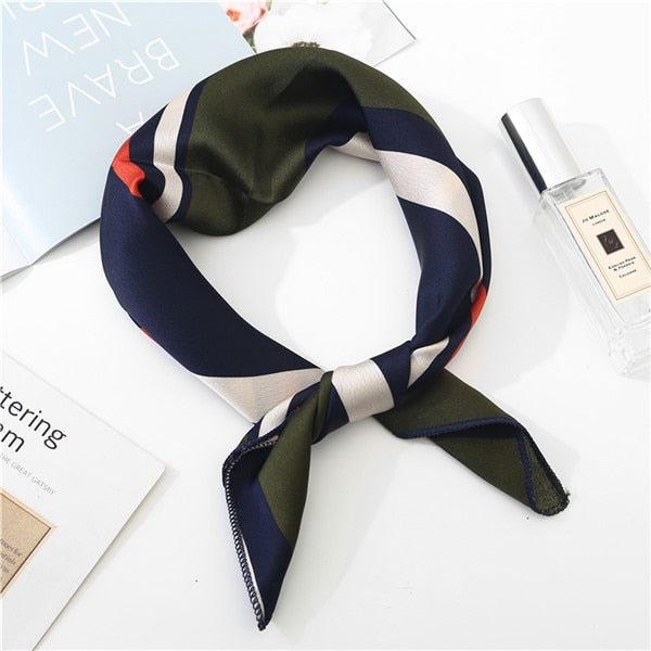 2019 new spring summer women scarf small size silk scarves square NeckerChief office lady scarves spring shawls 50*50cm