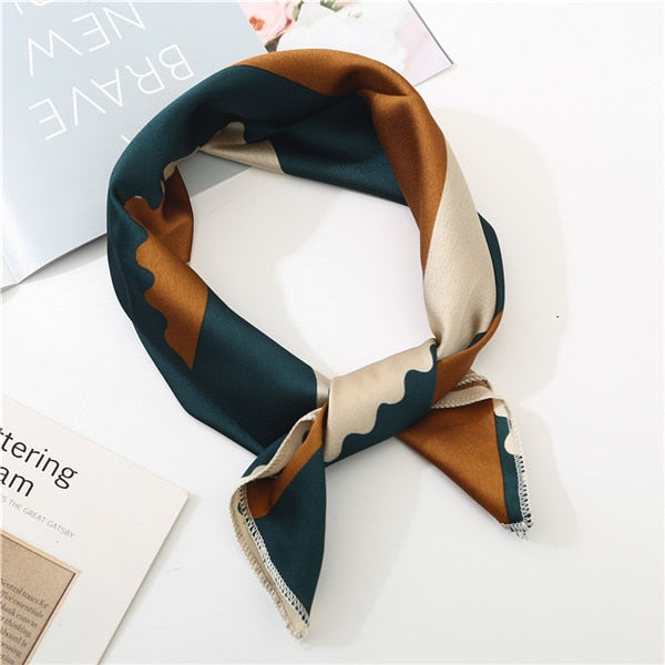 2019 new spring summer women scarf small size silk scarves square NeckerChief office lady scarves spring shawls 50*50cm