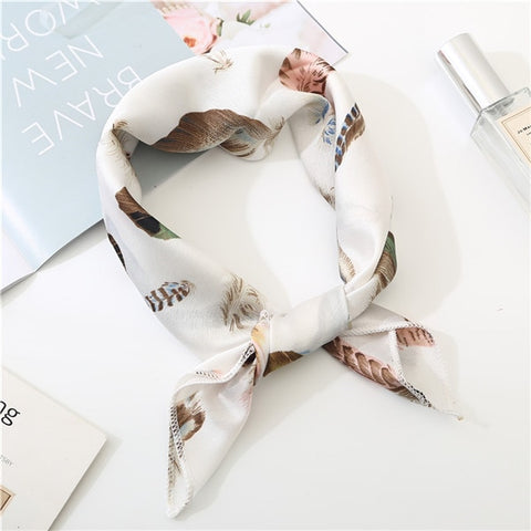 2019 new spring summer women scarf small size silk scarves square NeckerChief office lady scarves spring shawls 50*50cm