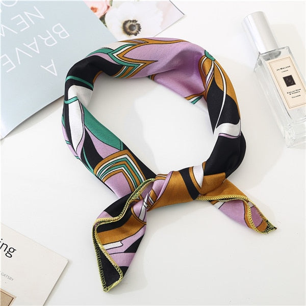 2019 new spring summer women scarf small size silk scarves square NeckerChief office lady scarves spring shawls 50*50cm