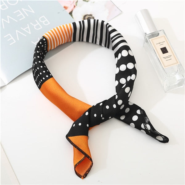 2019 new spring summer women scarf small size silk scarves square NeckerChief office lady scarves spring shawls 50*50cm