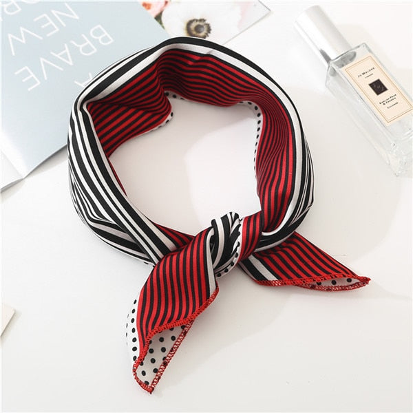 2019 new spring summer women scarf small size silk scarves square NeckerChief office lady scarves spring shawls 50*50cm
