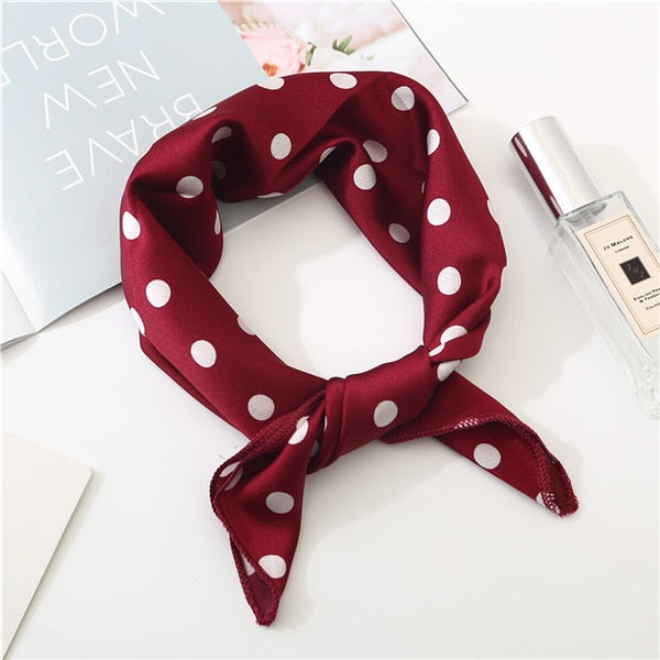 2019 new spring summer women scarf small size silk scarves square NeckerChief office lady scarves spring shawls 50*50cm